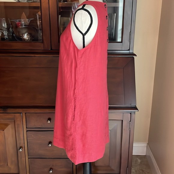 NWT J. Crew Linen Pullovr Rust Orange Red Dress S - Picture 4 of 11
